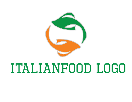 yin yang gold fish logo