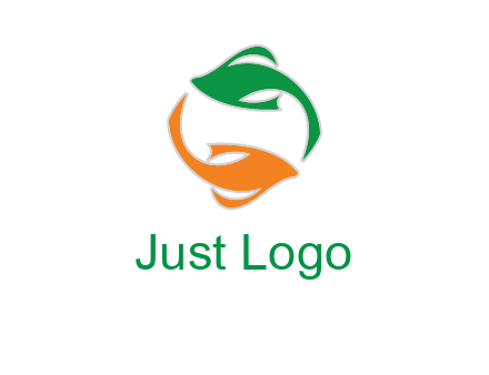 yin yang gold fish logo