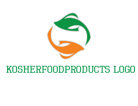 yin yang gold fish logo