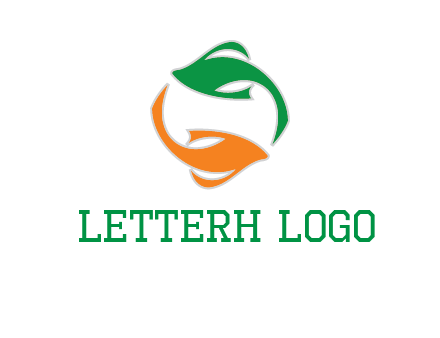 yin yang gold fish logo