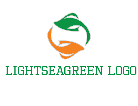 yin yang gold fish logo