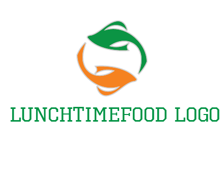 yin yang gold fish logo