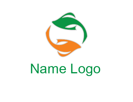 yin yang gold fish logo