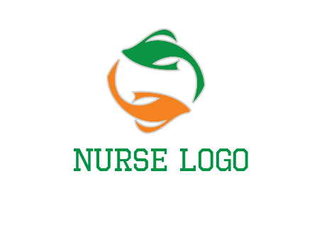 yin yang gold fish logo