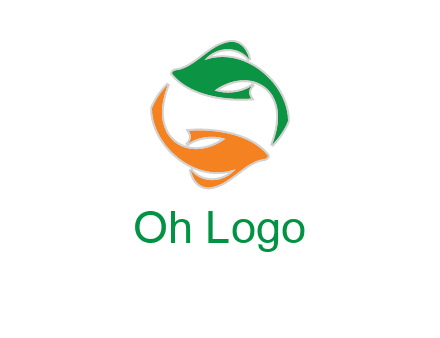 yin yang gold fish logo