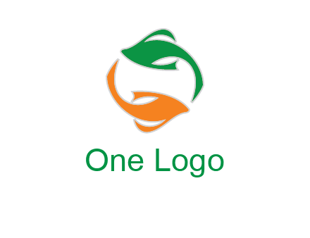 yin yang gold fish logo