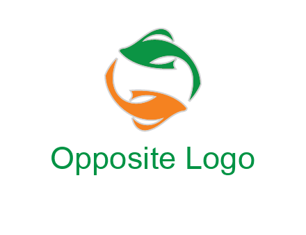 yin yang gold fish logo