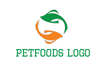 yin yang gold fish logo