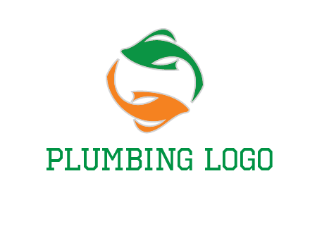 yin yang gold fish logo