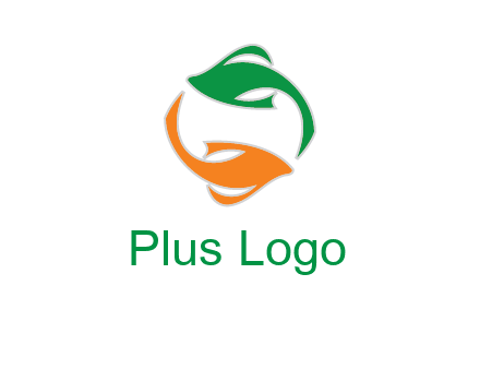 yin yang gold fish logo