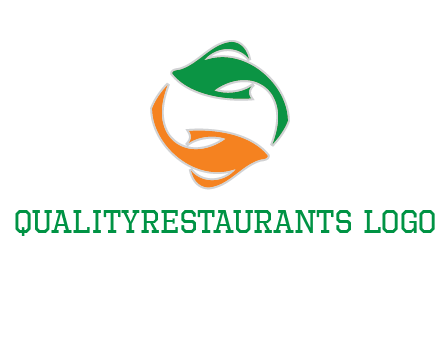 yin yang gold fish logo