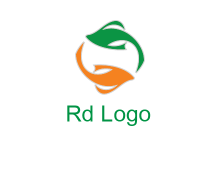 yin yang gold fish logo