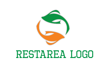 yin yang gold fish logo