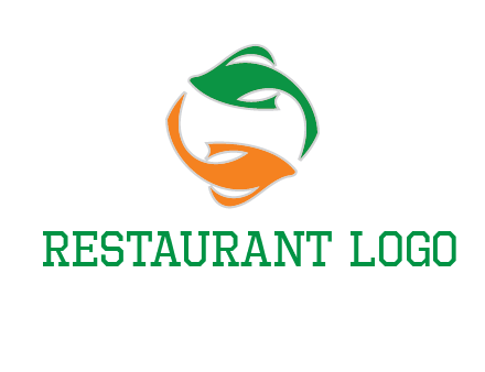 yin yang gold fish logo