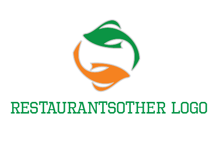 yin yang gold fish logo