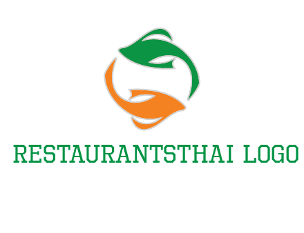 yin yang gold fish logo
