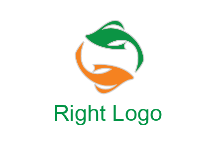 yin yang gold fish logo