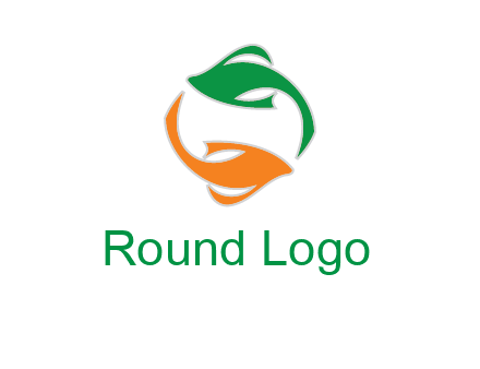 yin yang gold fish logo