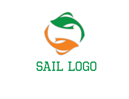 yin yang gold fish logo
