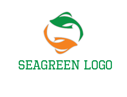yin yang gold fish logo