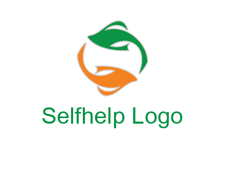 yin yang gold fish logo