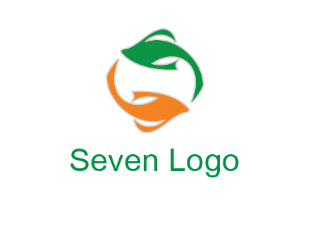 yin yang gold fish logo