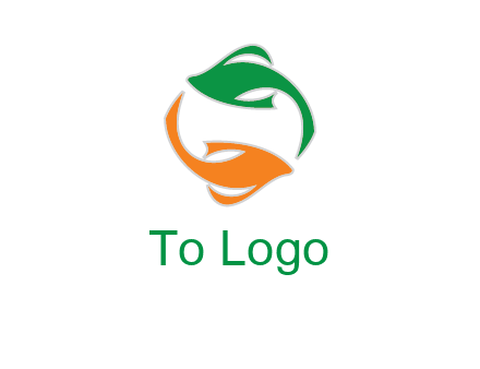 yin yang gold fish logo