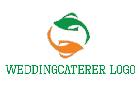 yin yang gold fish logo