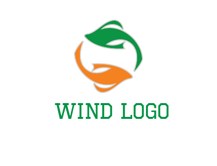 yin yang gold fish logo