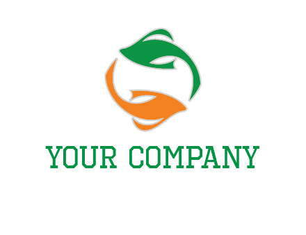 yin yang gold fish logo