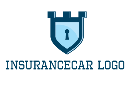 keyhole in shield insurance logo