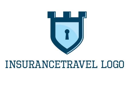 keyhole in shield insurance logo