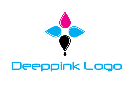 color drops in cross formation symbol
