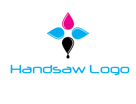 color drops in cross formation symbol