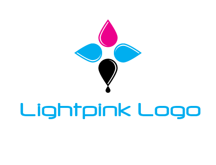 color drops in cross formation symbol