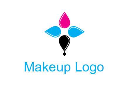 color drops in cross formation symbol