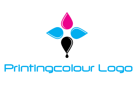 color drops in cross formation symbol