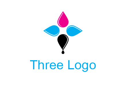color drops in cross formation symbol
