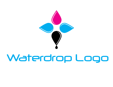color drops in cross formation symbol