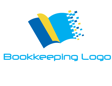 turning pages and pixels printing logo