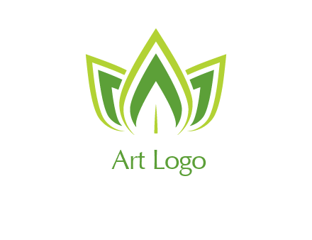 broad pointy leaves logo