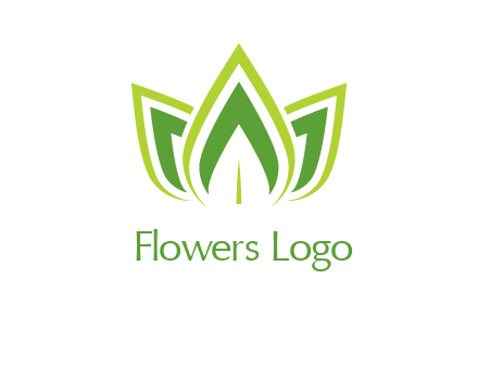 broad pointy leaves logo