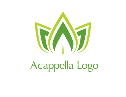 broad pointy leaves logo