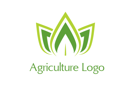 broad pointy leaves logo