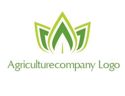 broad pointy leaves logo