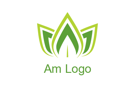broad pointy leaves logo