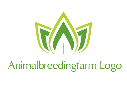 broad pointy leaves logo