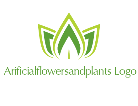 broad pointy leaves logo