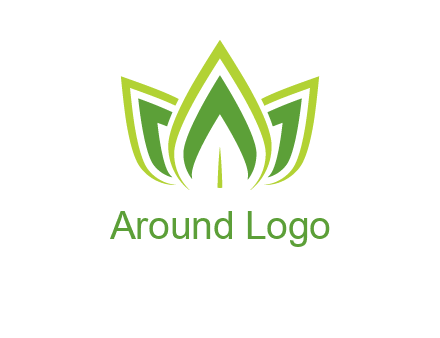 broad pointy leaves logo