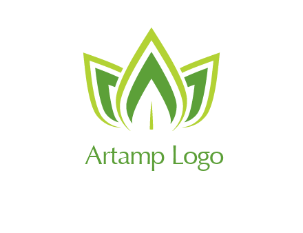 broad pointy leaves logo